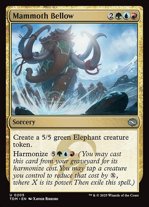 Mammoth Bellow - Tarkir: Dragonstorm - U - 205