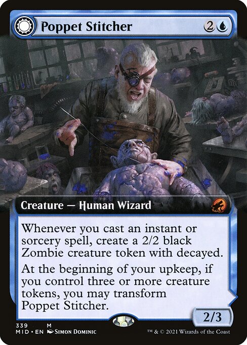 Poppet Stitcher (Extended Art) - Innistrad: Midnight Hunt - M - 339