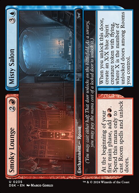 Smoky Lounge // Misty Salon - Duskmourn: House of Horror - U - 235