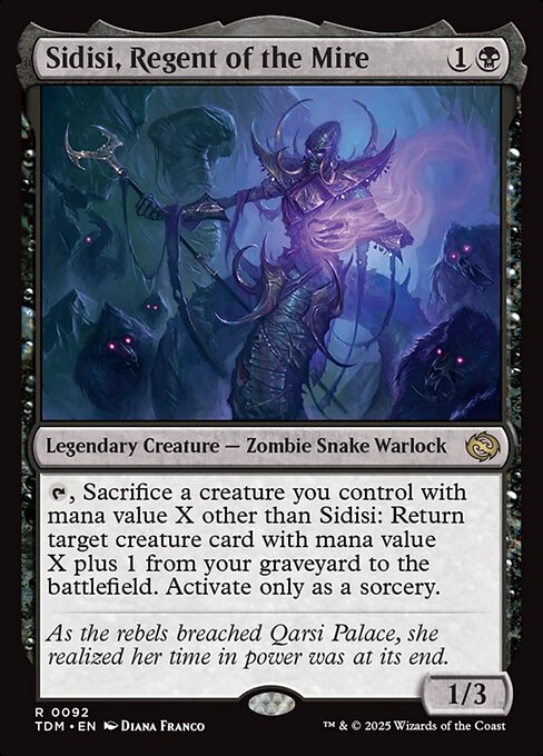 Sidisi, Regent of the Mire - Tarkir: Dragonstorm - R - 92