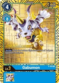 Gabumon - P-003 (2nd Anniversary Card Set) - Digimon Promotion Cards - Promo - P-003 P