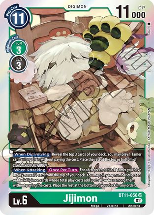 Jijimon - Dimensional Phase - Super Rare - BT11-056 SR