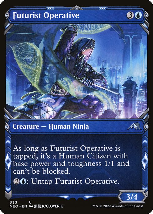Futurist Operative (Showcase) - Kamigawa: Neon Dynasty - U - 333