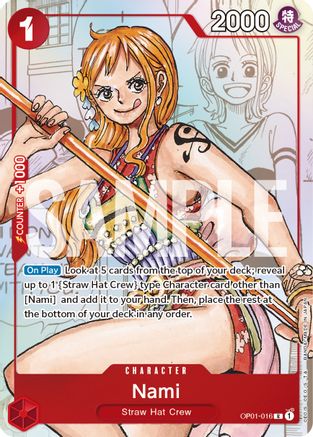 Nami - OP01-016 (Alternate Art) - One Piece Promotion Cards - PR - OP01-016