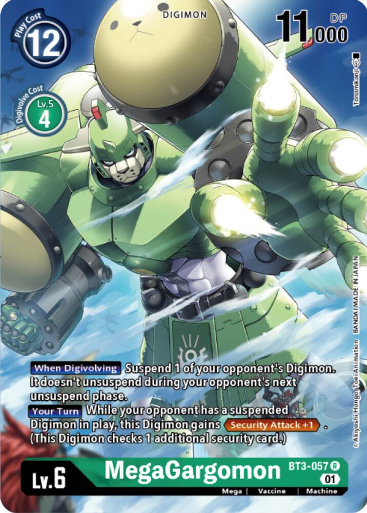 MegaGargomon (Digimon Card Game Deck Box Set) - Release Special Booster - Rare - BT3-057 R