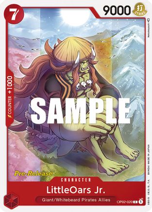 LittleOars Jr. - Paramount War Pre-Release Cards - C - OP02-020