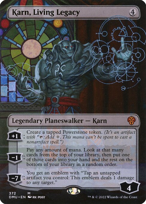 Karn, Living Legacy (Borderless) - Dominaria United - M - 372