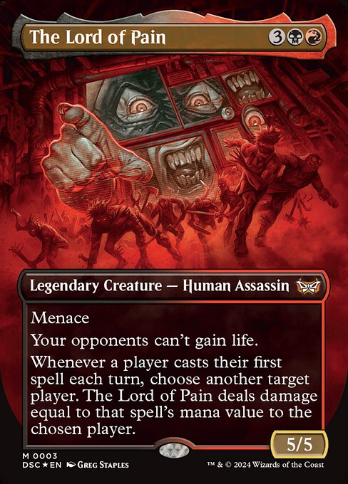 The Lord of Pain (Borderless) - Commander: Duskmourn: House of Horror - M - 3