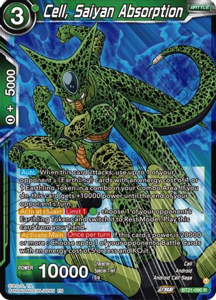Cell, Saiyan Absorption - Wild Resurgence - Rare - BT21-090