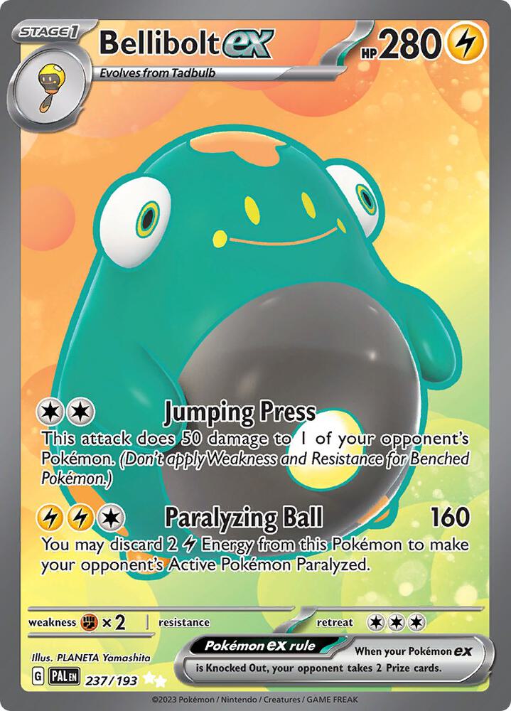 Bellibolt ex - 237/193 - SV02: Paldea Evolved - Ultra Rare - 237/193