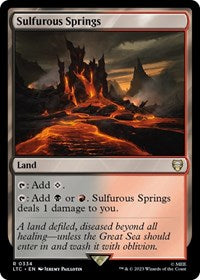 Sulfurous Springs - Commander: The Lord of the Rings: Tales of Middle-earth - R - 334