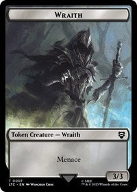 Wraith // Goblin Double-Sided Token - Commander: The Lord of the Rings: Tales of Middle-earth - T - 7 // 8