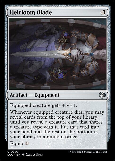 Heirloom Blade - Commander: The Lost Caverns of Ixalan - U - 303