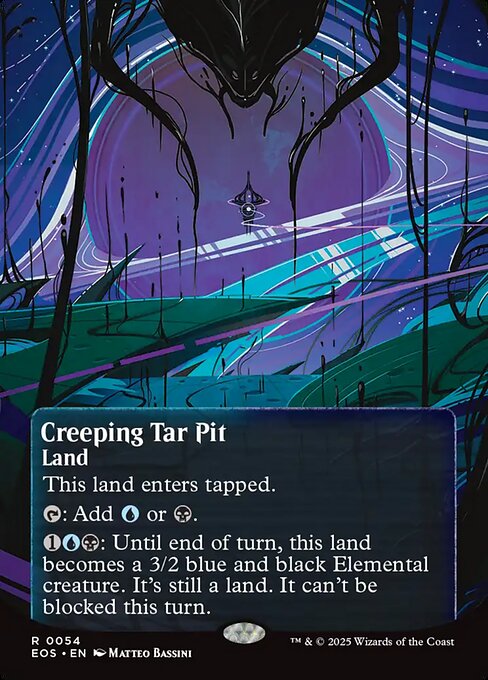 Creeping Tar Pit (0054) (Borderless) - Edge of Eternities: Stellar Sights - R - 54