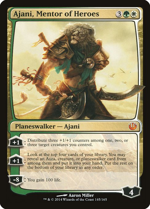 Ajani, Mentor of Heroes - Journey Into Nyx - M - 145