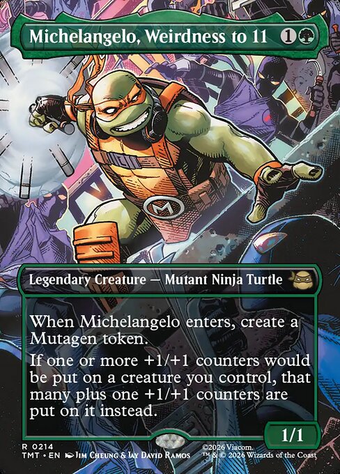 Michelangelo, Weirdness to 11 (Borderless) - Teenage Mutant Ninja Turtles - R - 214