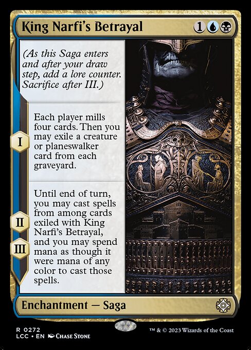 King Narfi's Betrayal - Commander: The Lost Caverns of Ixalan - R - 272