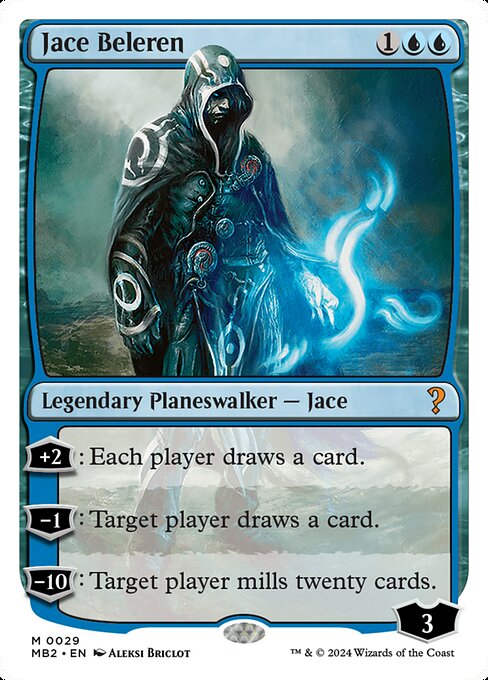 Jace Beleren (White Border) - Mystery Booster 2 - M - 29