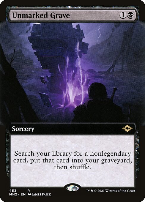 Unmarked Grave (Extended Art) - Modern Horizons 2 - R - 453