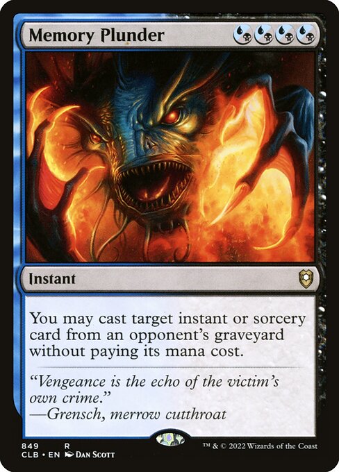 Memory Plunder - Commander Legends: Battle for Baldur's Gate - R - 849