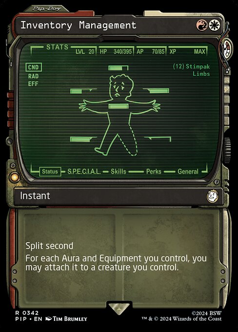 Inventory Management (Showcase) - Universes Beyond: Fallout - R - 342