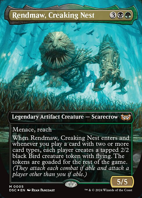 Rendmaw, Creaking Nest (Borderless) - Commander: Duskmourn: House of Horror - M - 5