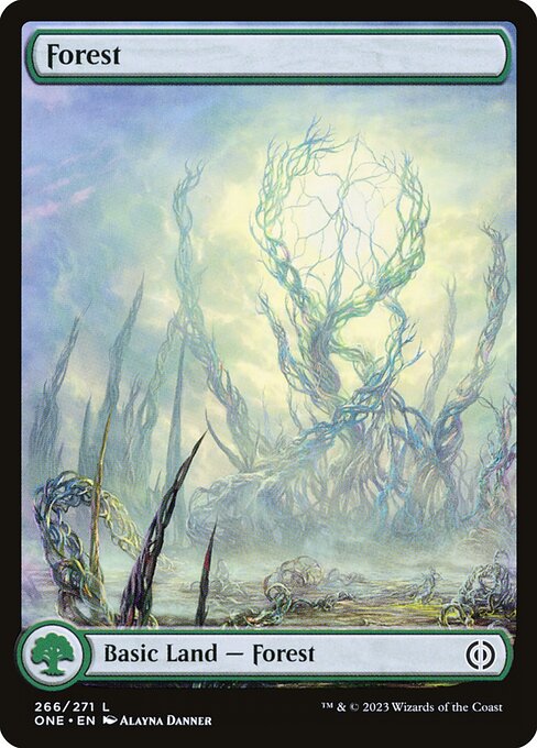 Forest (266) - Full Art - Phyrexia: All Will Be One - L - 266