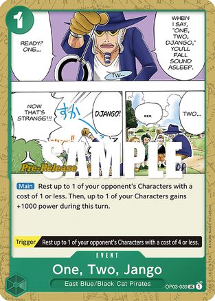 One, Two, Jango - Pillars of Strength Pre-Release Cards - UC - OP03-039