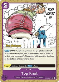 Top Knot - Pillars of Strength Pre-Release Cards - UC - OP03-074