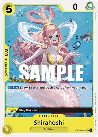 Shirahoshi - Pillars of Strength Pre-Release Cards - UC - OP03-116