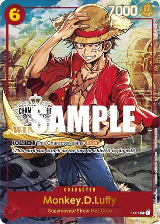 Monkey.D.Luffy (Store Championship Trophy Card) - One Piece Promotion Cards - PR - P-001