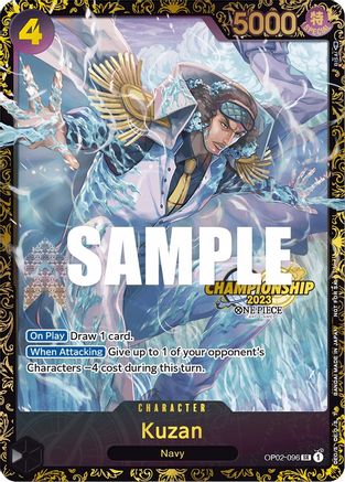 Kuzan (Championship 2023) - One Piece Promotion Cards - PR - OP02-096