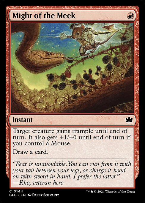 Might of the Meek - Bloomburrow - C - 144