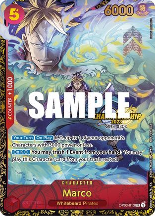 Marco (Championship 2023) - One Piece Promotion Cards - PR - OP03-013
