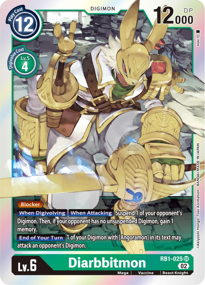 Diarbbitmon - Resurgence Booster - Super Rare - RB1-025 SR