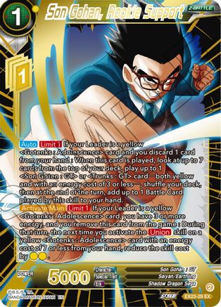 Son Gohan, Rookie Support - Expansion Deck Box Set 23: Premium Anniversary Box 2023 - Expansion Rare - EX23-29