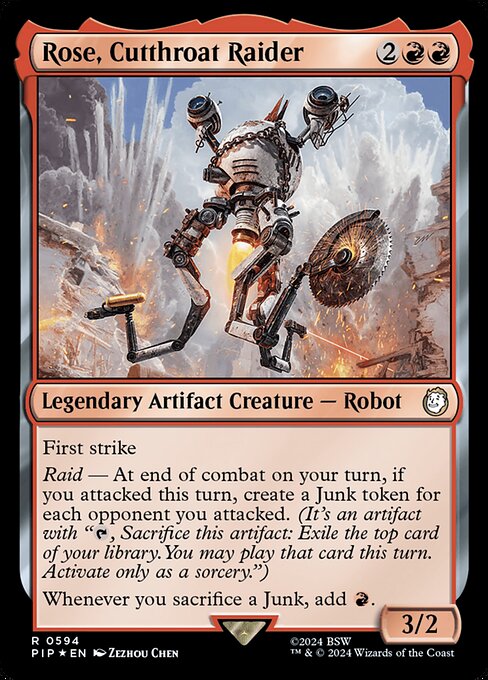 Rose, Cutthroat Raider (Surge Foil) - Universes Beyond: Fallout - R - 594