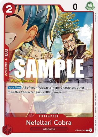 Nefeltari Cobra - Kingdoms of Intrigue Pre-Release Cards - C - OP04-012