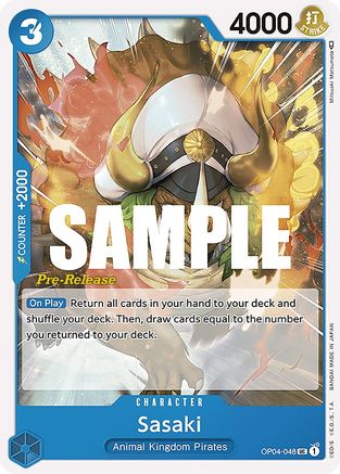 Sasaki - Kingdoms of Intrigue Pre-Release Cards - UC - OP04-048