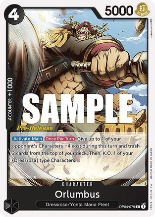 Orlumbus - Kingdoms of Intrigue Pre-Release Cards - C - OP04-079