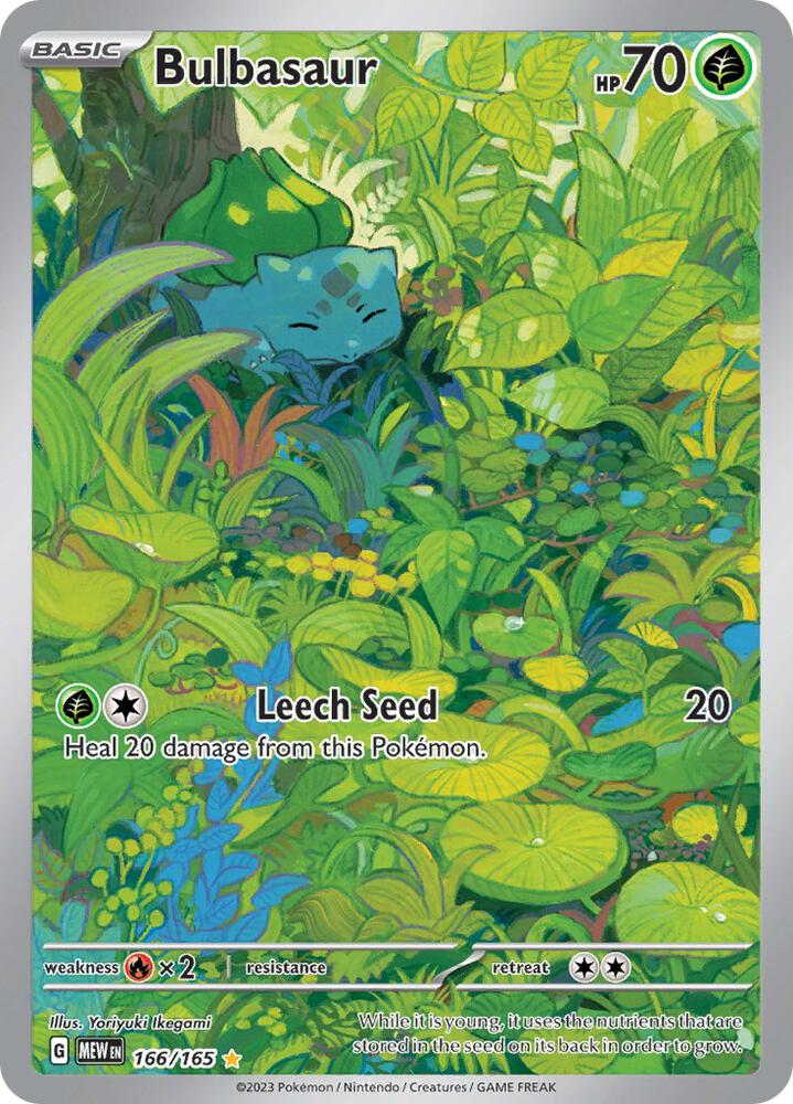 Bulbasaur - 166/165 - SV: Scarlet & Violet 151 - Illustration Rare - 166/165