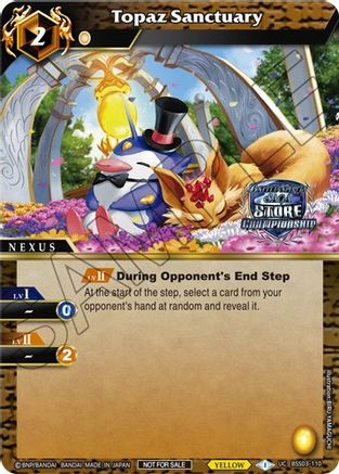 Topaz Sanctuary (Championship Pack 2023 Vol. 3) - Launch & Event Promos - Uncommon - BSS03-110