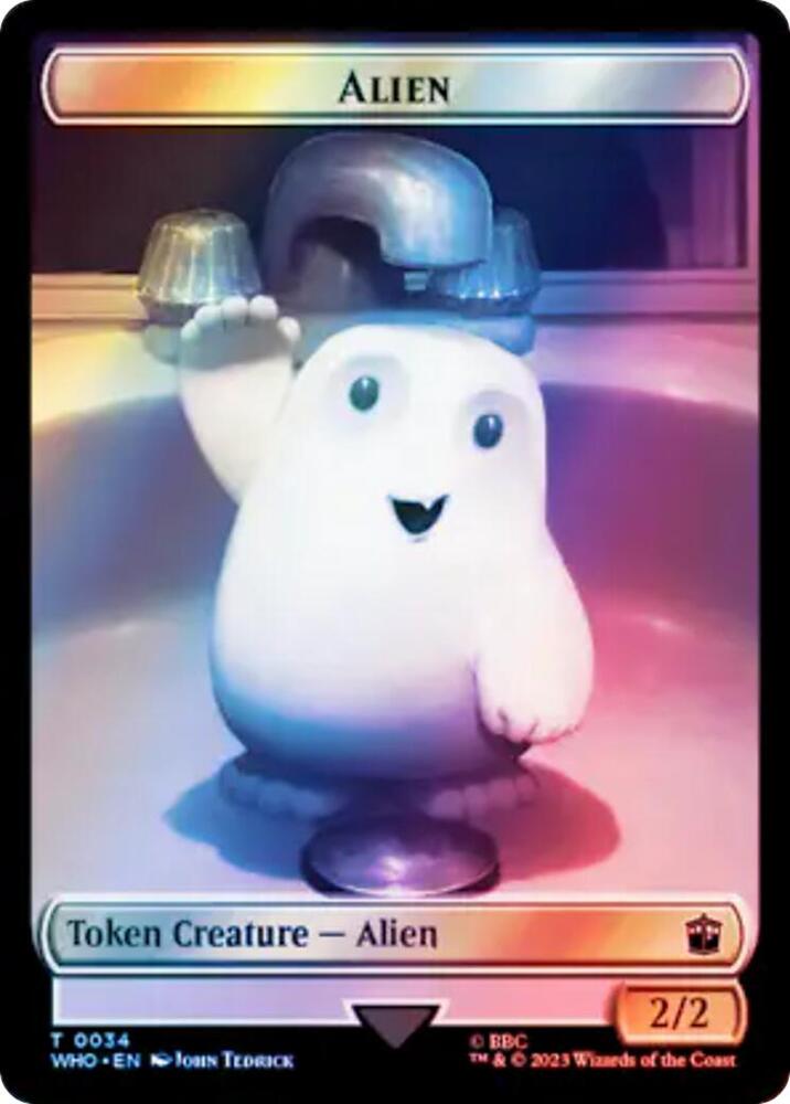 Alien // Mark of the Rani Double-Sided Token (Surge Foil) - Universes Beyond: Doctor Who - T - 34 // 47