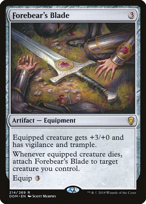 Forebear's Blade - Dominaria - R - 214