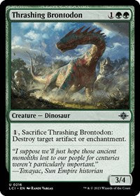 Thrashing Brontodon - The Lost Caverns of Ixalan - U - 216