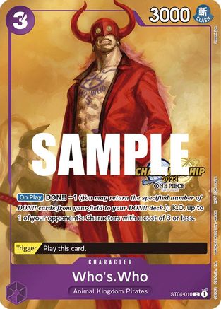 Who's.Who (CS 2023 Celebration Pack) - One Piece Promotion Cards - C - ST04-010