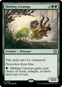 Shifting Ceratops - Commander: The Lost Caverns of Ixalan - R - 258