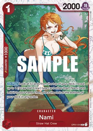 Nami - OP01-016 (Ultra Deck: The Three Captains) - One Piece Promotion Cards - R - OP01-016