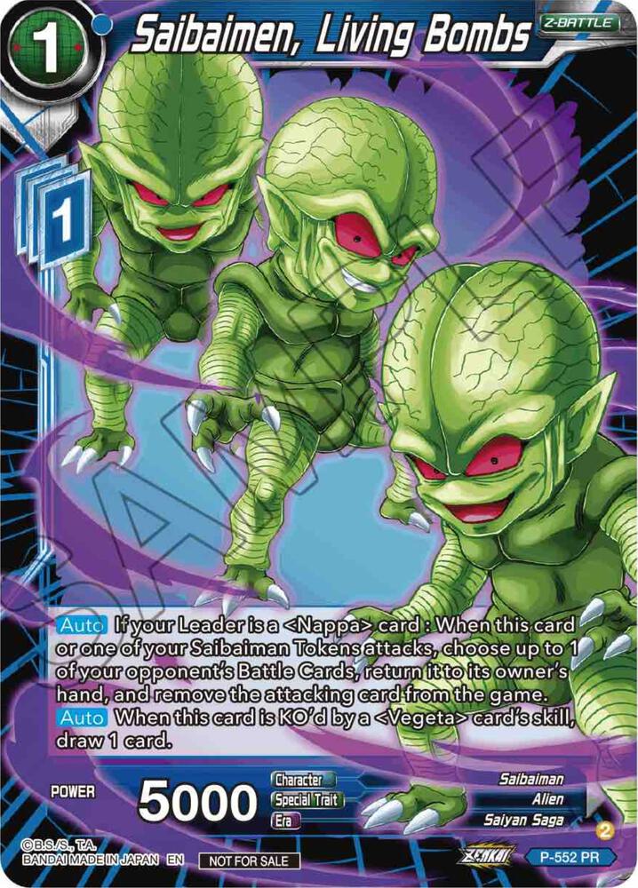 Saibaimen, Living Bombs - Promotion Cards - Promo - P-552
