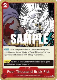 Four Thousand-Brick Fist - Awakening of the New Era: 1st Anniversary Tournament Cards - UC - OP05-020